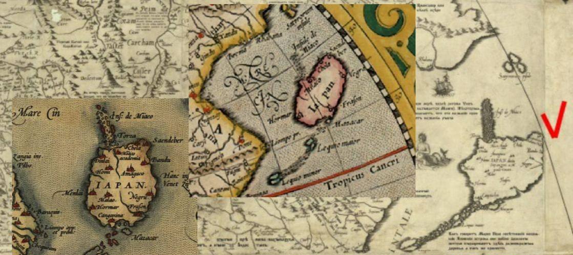 1590 г. Карта келлера на русском языке 1590г. драконы штормокрушений карты красивые.